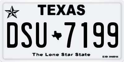 TX license plate DSU7199