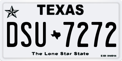 TX license plate DSU7272