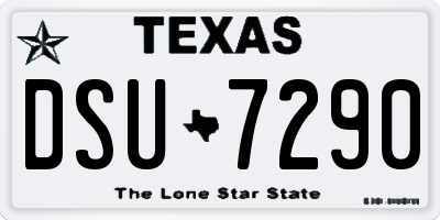 TX license plate DSU7290