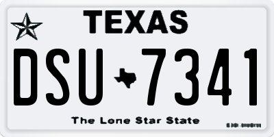 TX license plate DSU7341