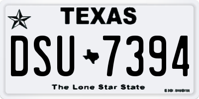 TX license plate DSU7394