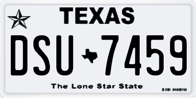 TX license plate DSU7459