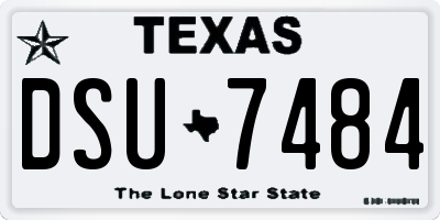 TX license plate DSU7484