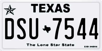TX license plate DSU7544