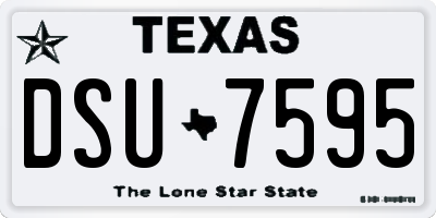TX license plate DSU7595