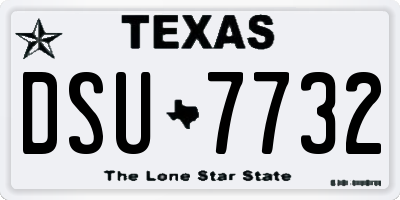 TX license plate DSU7732