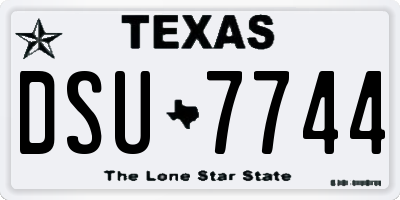 TX license plate DSU7744