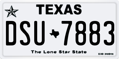 TX license plate DSU7883