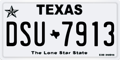 TX license plate DSU7913