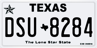 TX license plate DSU8284