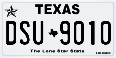 TX license plate DSU9010