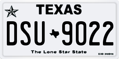 TX license plate DSU9022
