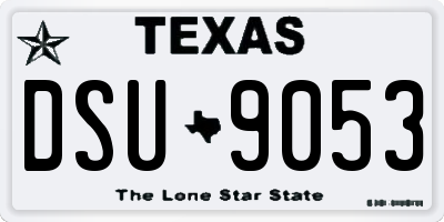 TX license plate DSU9053