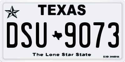 TX license plate DSU9073