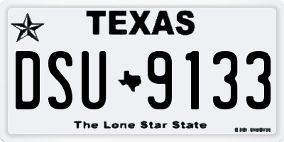 TX license plate DSU9133