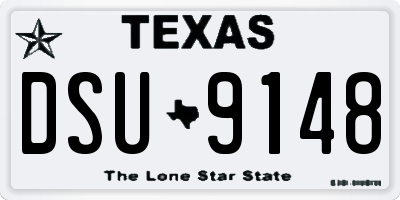 TX license plate DSU9148