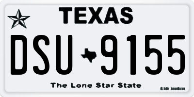 TX license plate DSU9155