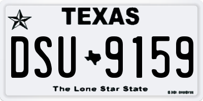 TX license plate DSU9159
