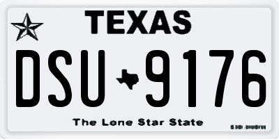 TX license plate DSU9176