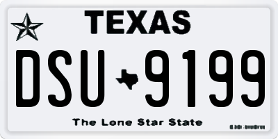 TX license plate DSU9199