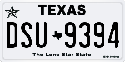 TX license plate DSU9394