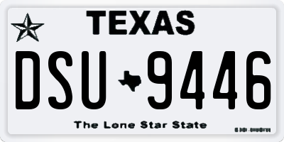TX license plate DSU9446