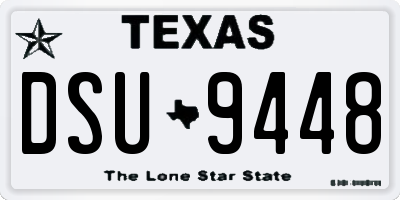 TX license plate DSU9448