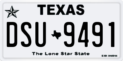 TX license plate DSU9491