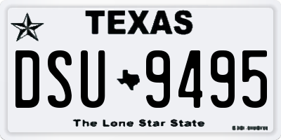 TX license plate DSU9495