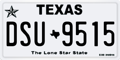 TX license plate DSU9515
