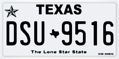 TX license plate DSU9516
