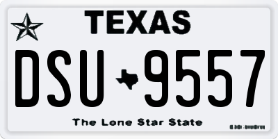 TX license plate DSU9557