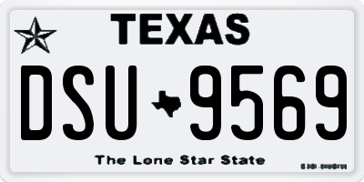 TX license plate DSU9569