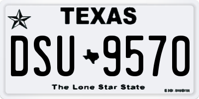 TX license plate DSU9570
