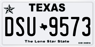 TX license plate DSU9573