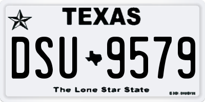 TX license plate DSU9579