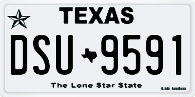 TX license plate DSU9591