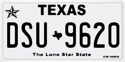 TX license plate DSU9620
