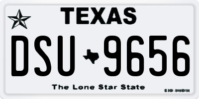 TX license plate DSU9656