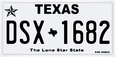 TX license plate DSX1682