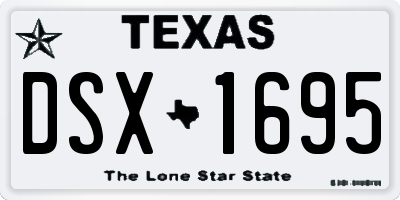 TX license plate DSX1695
