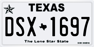 TX license plate DSX1697