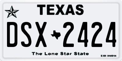 TX license plate DSX2424