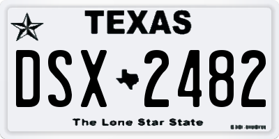 TX license plate DSX2482