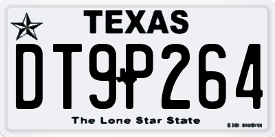 TX license plate DT9P264