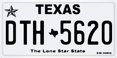 TX license plate DTH5620