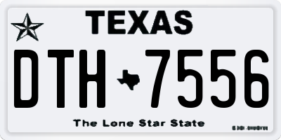 TX license plate DTH7556