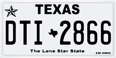 TX license plate DTI2866
