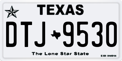 TX license plate DTJ9530