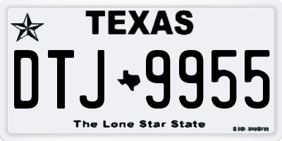 TX license plate DTJ9955